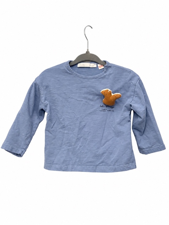 Zara Other - Zara Baby Blue Squirrel Long Sleeve Shirt 6–9M
